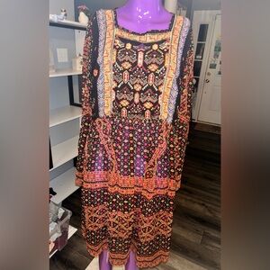 Anthropologie Akemi + Kin Karmina Beaded Dress Size SMALL. BOHO Fairy
